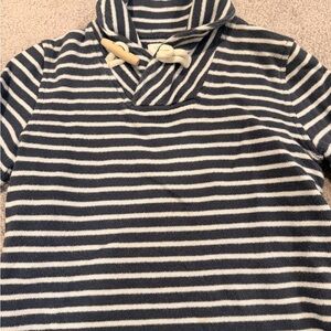 Crewcuts Navy and White Striped Pullover